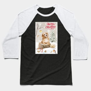 Lhasa Apso Merry Christmas Santa Dog Baseball T-Shirt